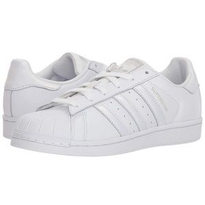 White Adidas Superstars